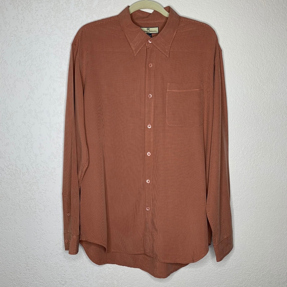 Tommy Bahama button up Checks XL in Orange